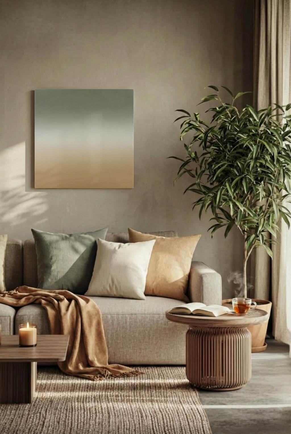 Radici nella terra e fronde al vento - N 1 - serie “Meditazioni Cromatiche”