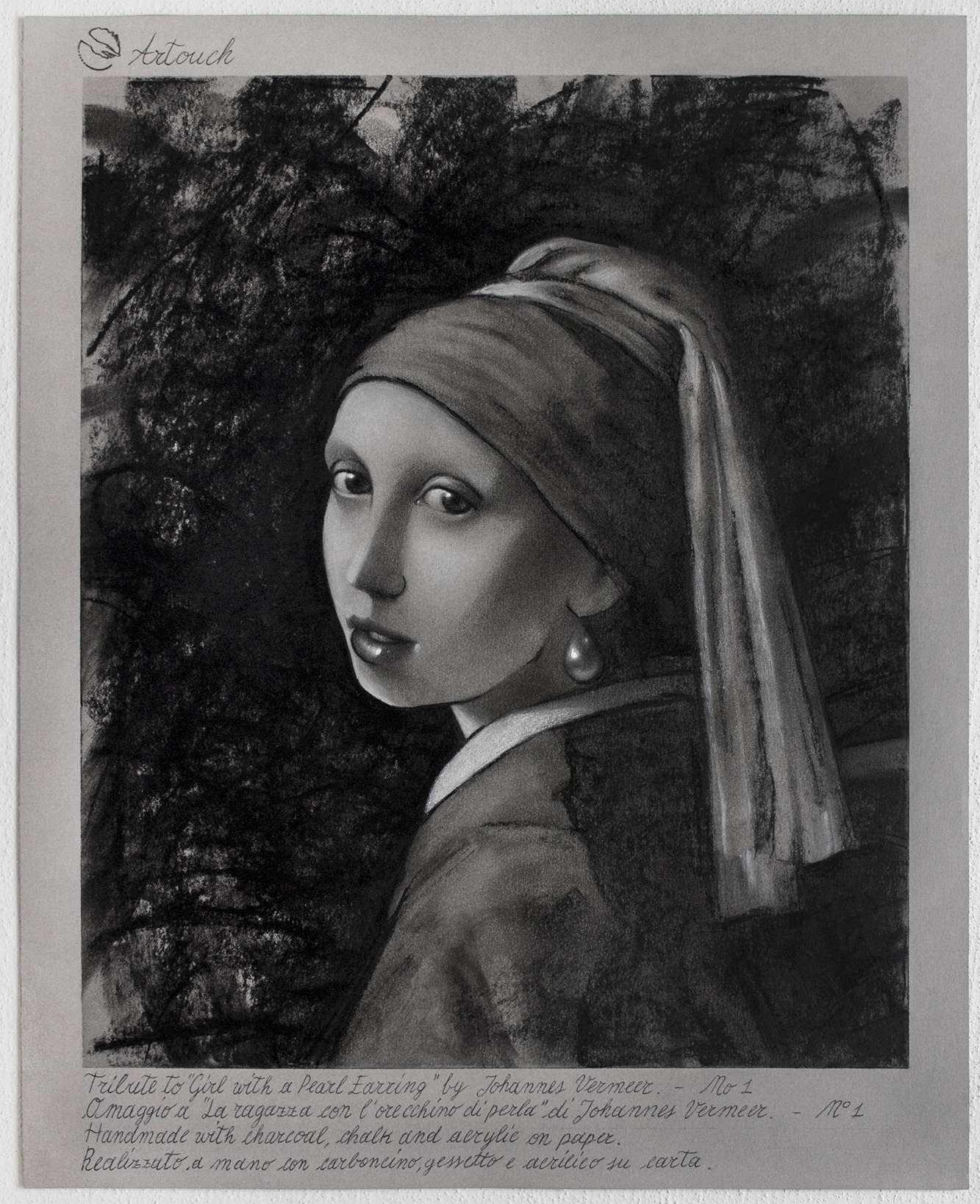Omaggio a “La ragazza con l’orecchino di perle” di Johannes Vermeer - N°1