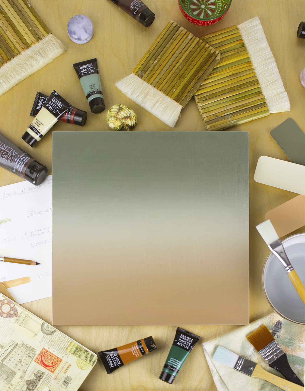 Radici nella terra e fronde al vento - N 1 - serie “Meditazioni Cromatiche”