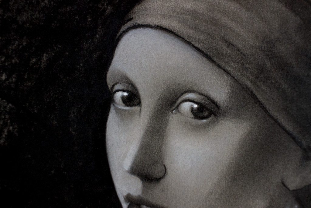 Omaggio a “La ragazza con l’orecchino di perle” di Johannes Vermeer - N°1