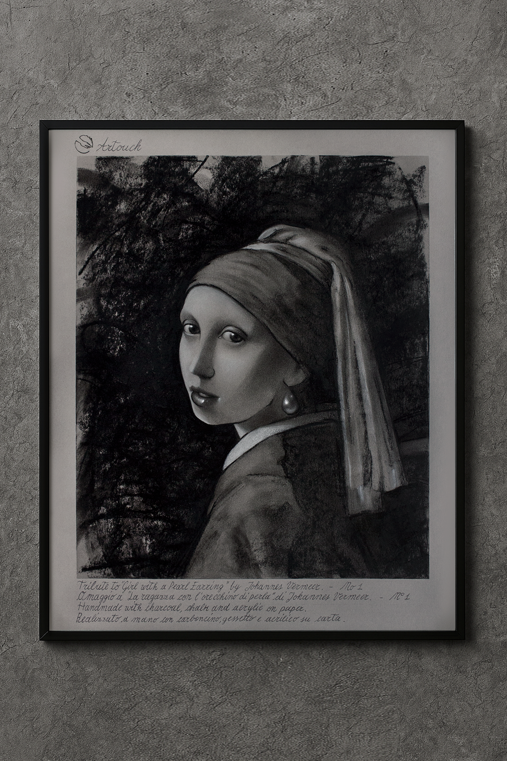 Omaggio a “La ragazza con l’orecchino di perle” di Johannes Vermeer - N°1